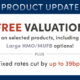 An image highlighting FREE VALUATIONS on selected products and a rate cut of up to 39bps
