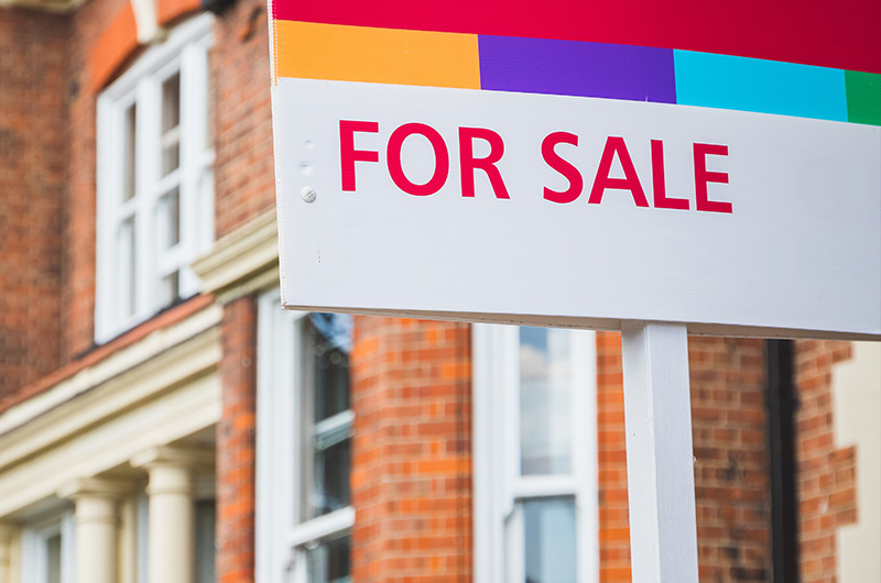 A picture of a house for sale