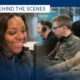 Behind the scenes: smiling call center agents wearing headsets at their desks